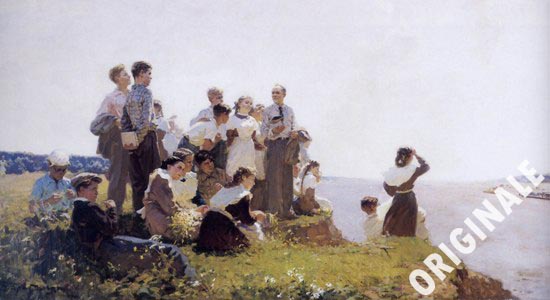 Vendita falso d'autore Gleb Barabanshchikov - Gita al decimo giardino di sconosciuto